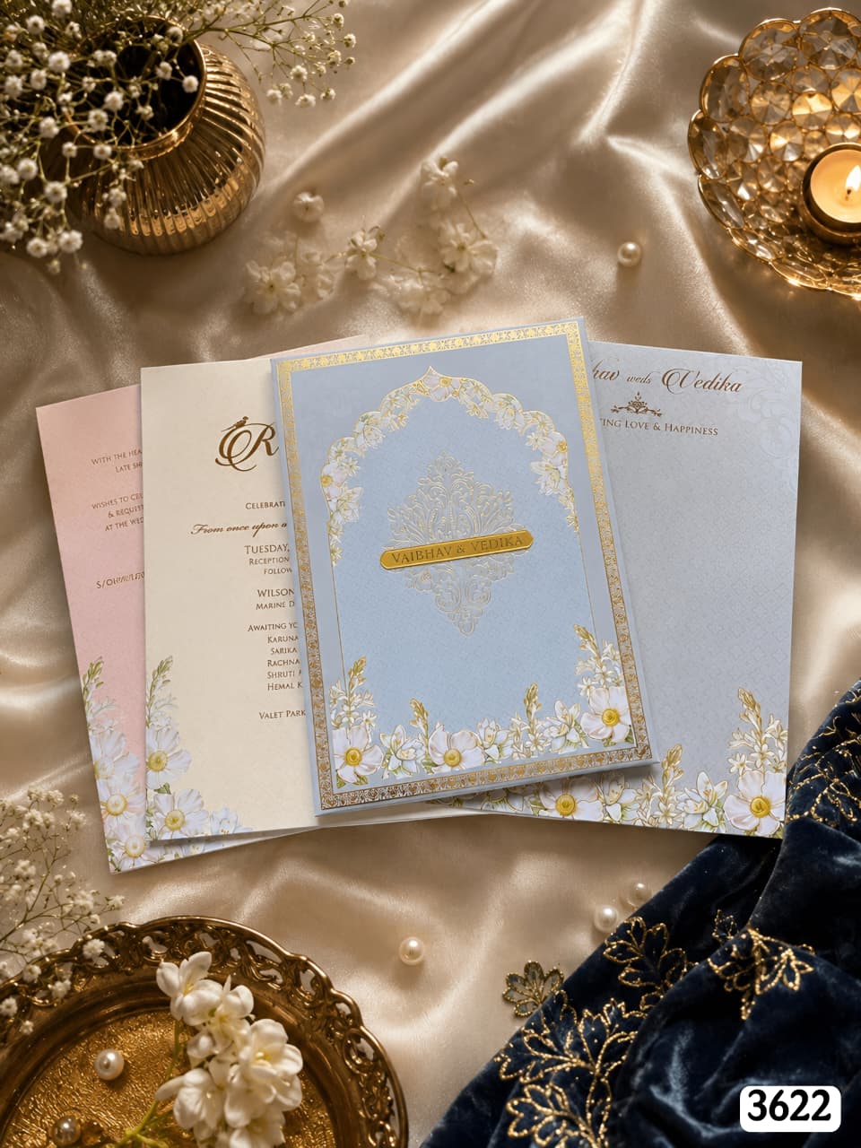 Powder Blue Floral Arch Suite
