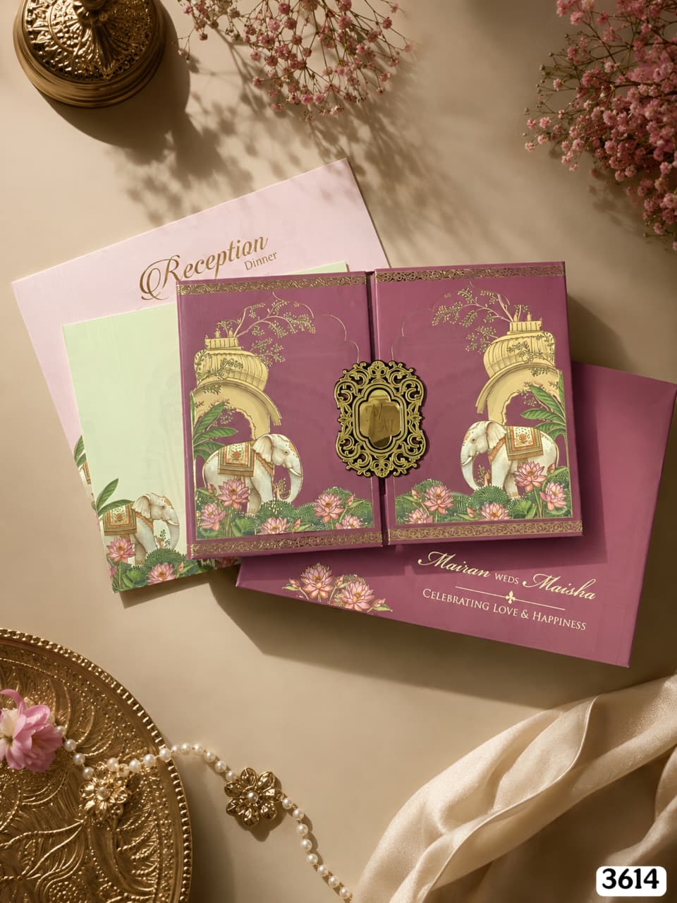 Magenta Elephant Gatefold Pavilion Suite