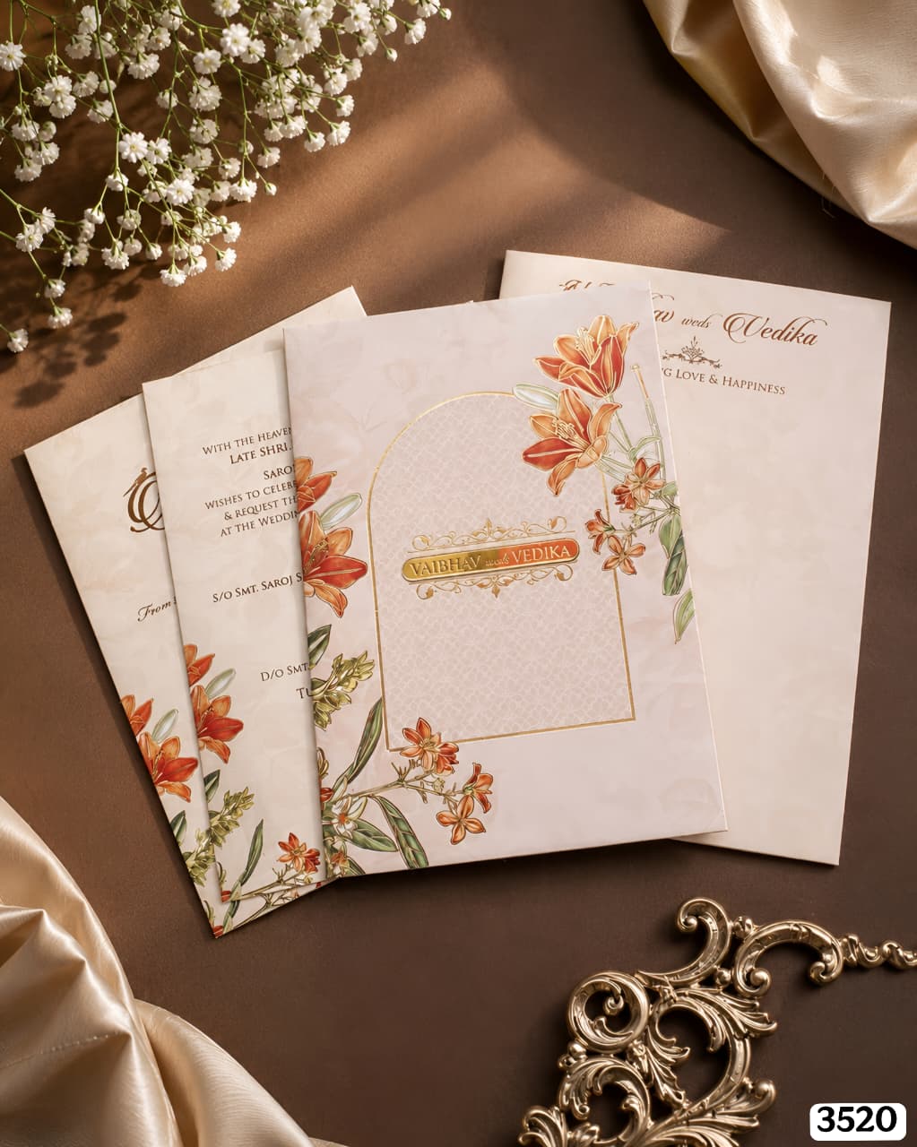 VF3520 Cream Archway Orange Lily Suite