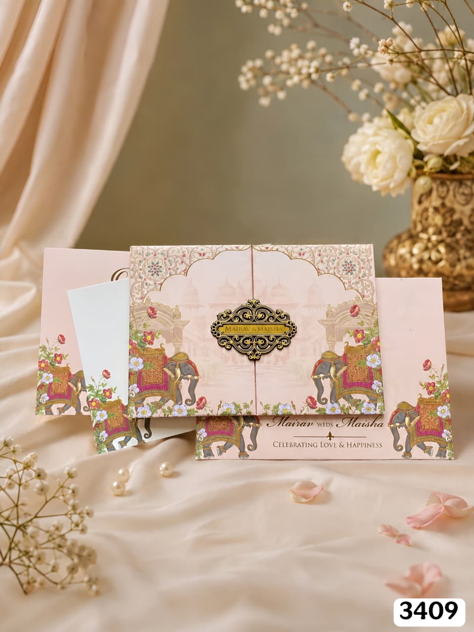VF3409 Blush Pink Elephant Gatefold Suite