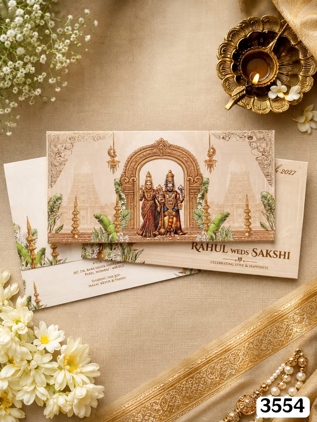 VF3554 Warm Sand Tirupati Balaji Archway Suite
