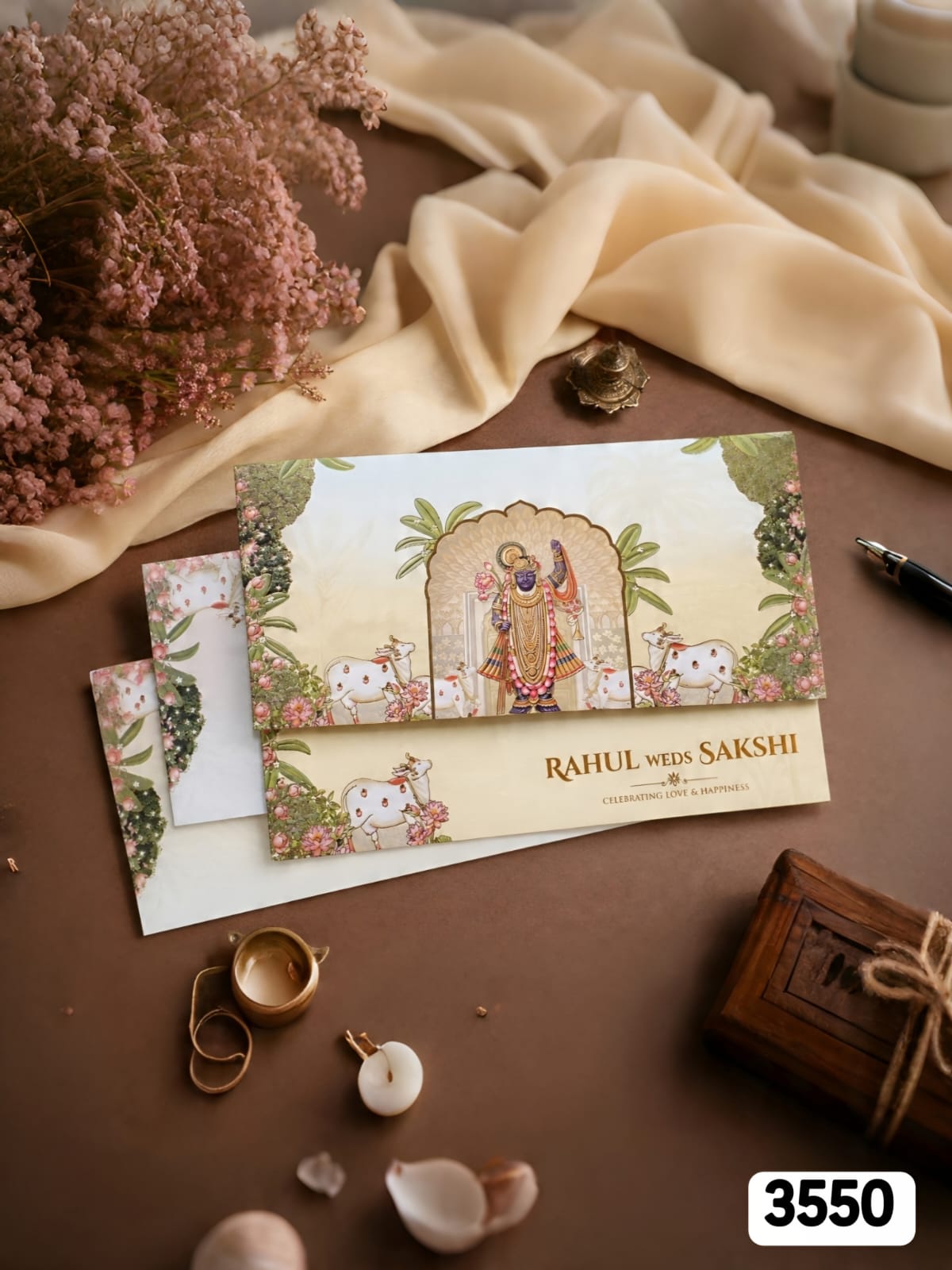 VF3550 Warm Sand Shrinathji Pichwai Suite